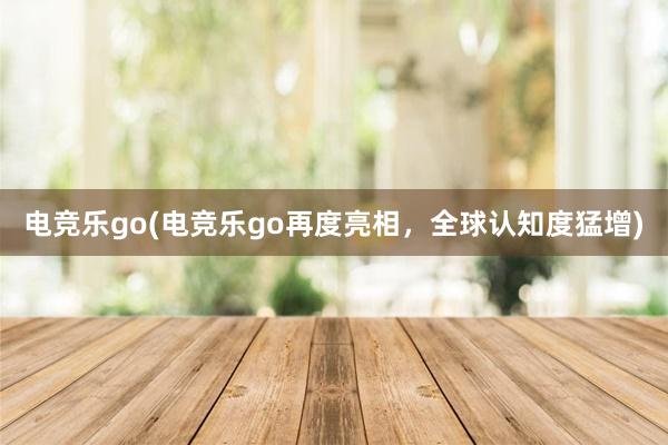 电竞乐go(电竞乐go再度亮相，全球认知度猛增)