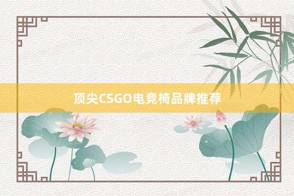 顶尖CSGO电竞椅品牌推荐