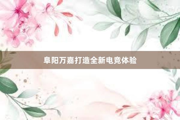 阜阳万嘉打造全新电竞体验