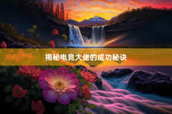 揭秘电竞大佬的成功秘诀