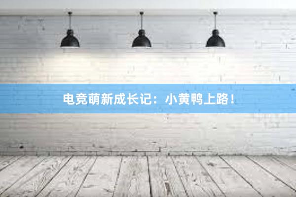 电竞萌新成长记：小黄鸭上路！