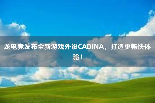 龙电竞发布全新游戏外设CADINA，打造更畅快体验！